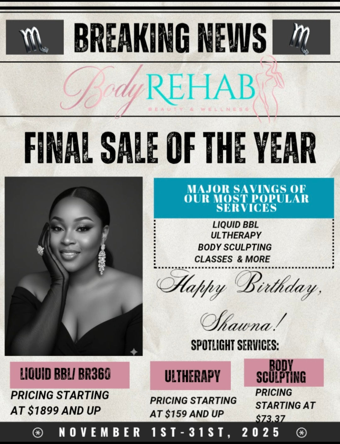 Body Sculpt: November Exclusive Offer